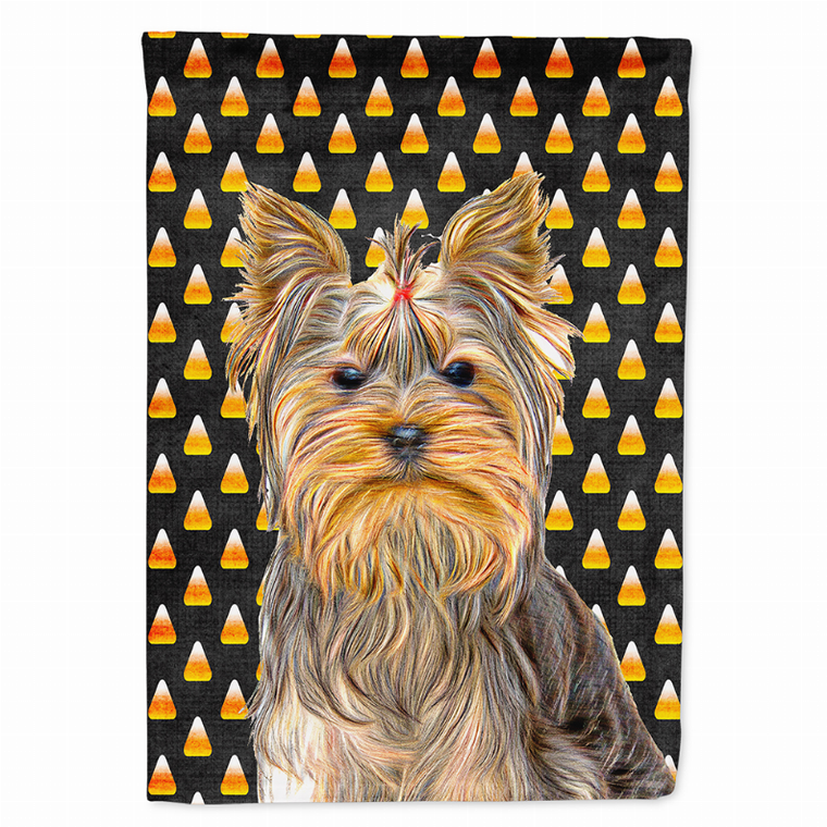 Candy Corn Halloween Dog Portrait Flag Garden Size - 615872864508