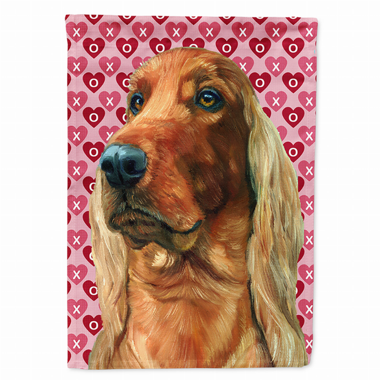 Hearts Love and Valentine's Day Dog Portrait Flag Garden Size - 638508064929