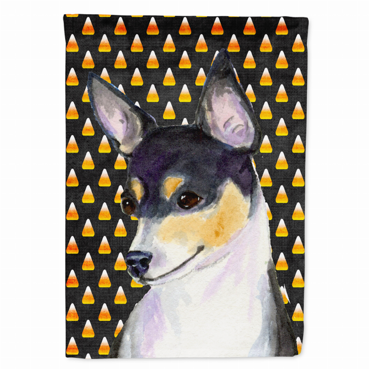 Candy Corn Halloween Dog Portrait Flag Garden Size - 705332061988