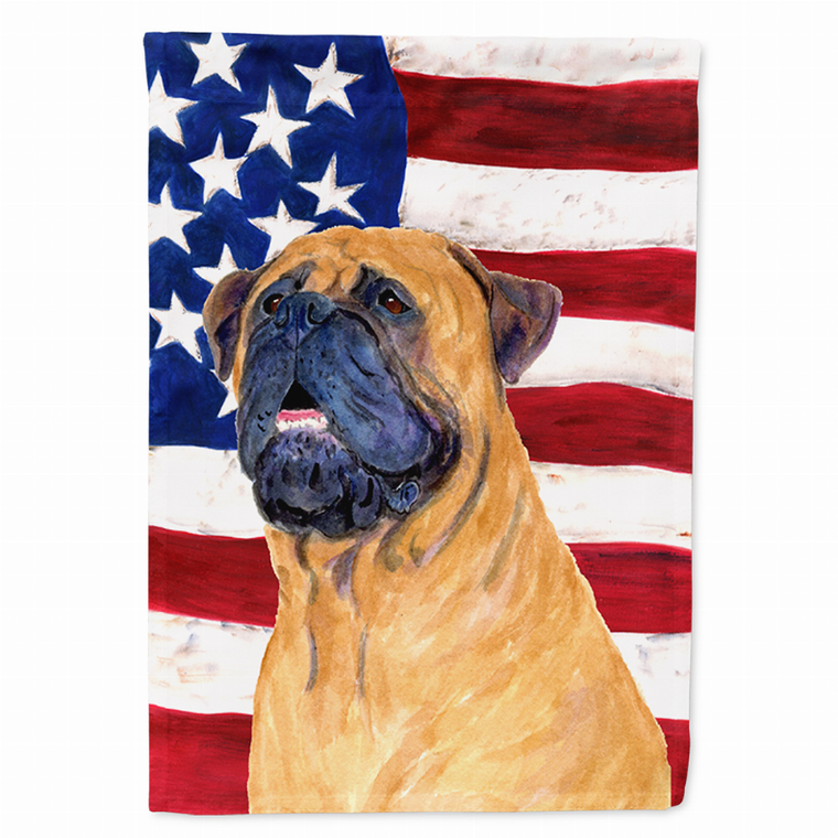 USA American Flag with Dog Flag Garden Size - 705332048064