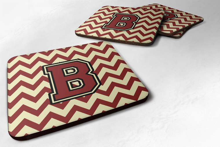 Letter Chevron Foam Coaster Set of 4 - 638508288257