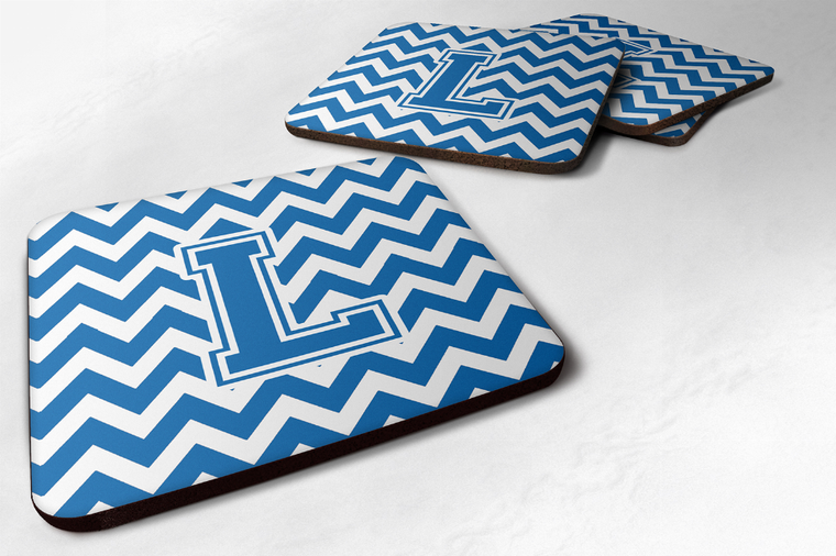 Letter Chevron Design Foam Coaster Set of 4 - 638508287052