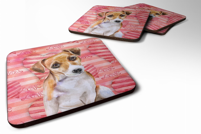 Love Design with Dog Foam Coaster Set of 4 - 652259212323