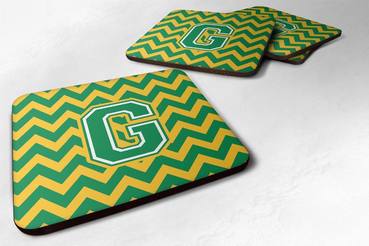 Letter Chevron Design Foam Coaster Set of 4 - 638508287786