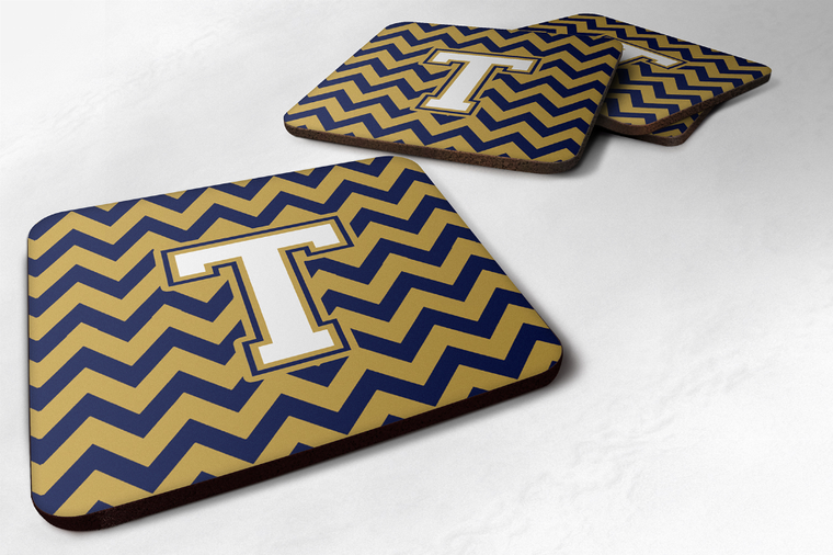 Letter Chevron Design Foam Coaster Set of 4 - 638508287397