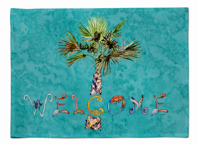 Welcome Palm Tree Fabric Placemat - 638508075369