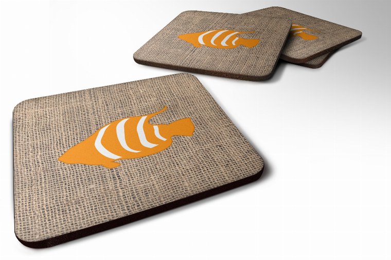 Burlap/Sealife Foam Coaster - 705332171601