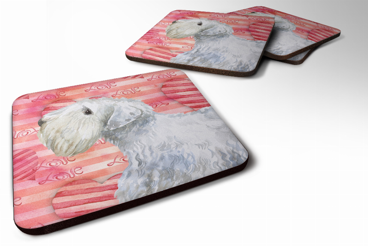 Love Design with Dog Foam Coaster Set of 4 - 652259212033