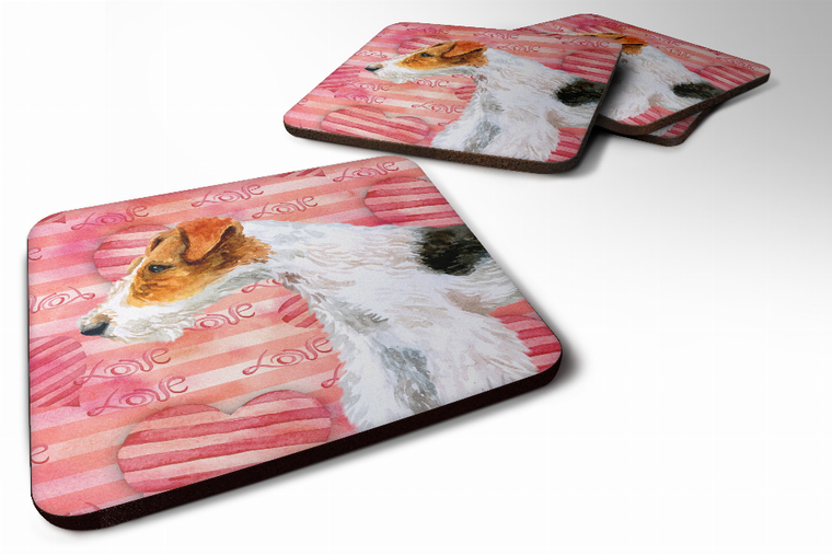Love Design with Dog Foam Coaster Set of 4 - 652259211692