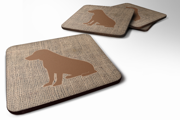 Burlap/Dog Breed Foam Coaster - 705332171113