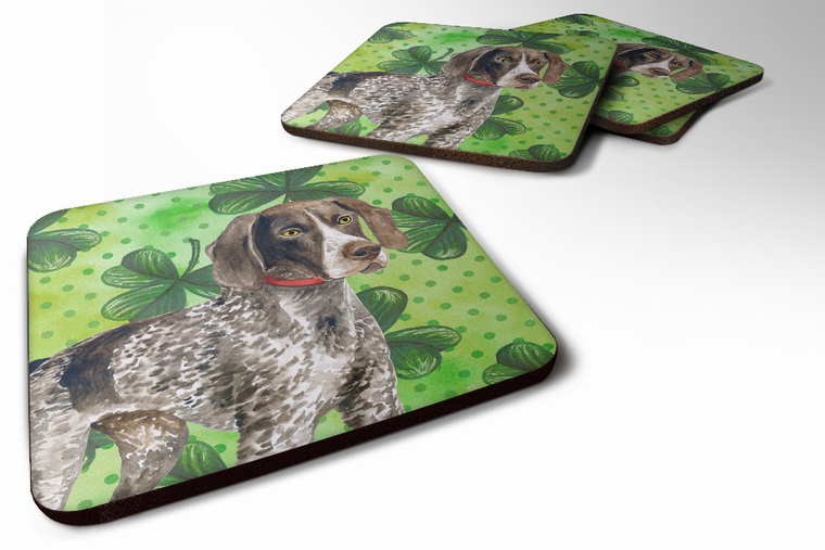 St Patrick's Design with Dog Foam Coaster Set of 4 - 652259212477