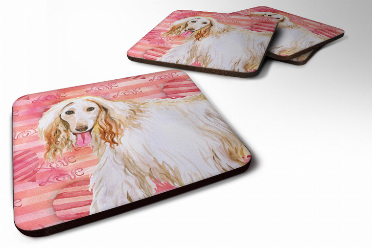 Love Design with Dog Foam Coaster Set of 4 - 652259212217