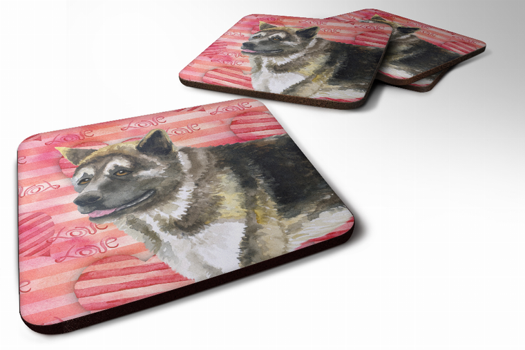 Love Design with Dog Foam Coaster Set of 4 - 652259211883
