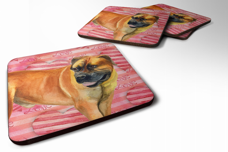 Love Design with Dog Foam Coaster Set of 4 - 652259211654