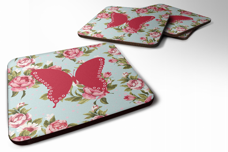 Butterfly Shabby Chic Foam Coaster - 705332173025