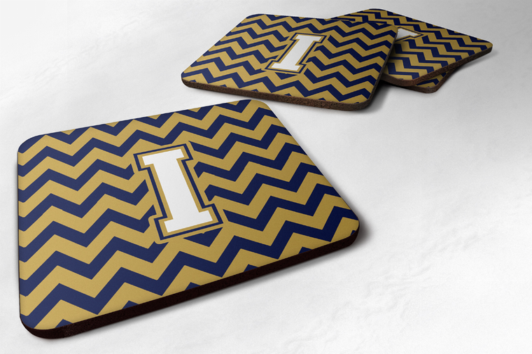 Letter Chevron Design Foam Coaster Set of 4 - 638508287281