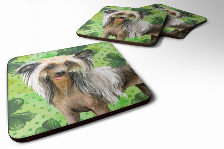 St Patrick's Design with Dog Foam Coaster Set of 4 - 652259212651