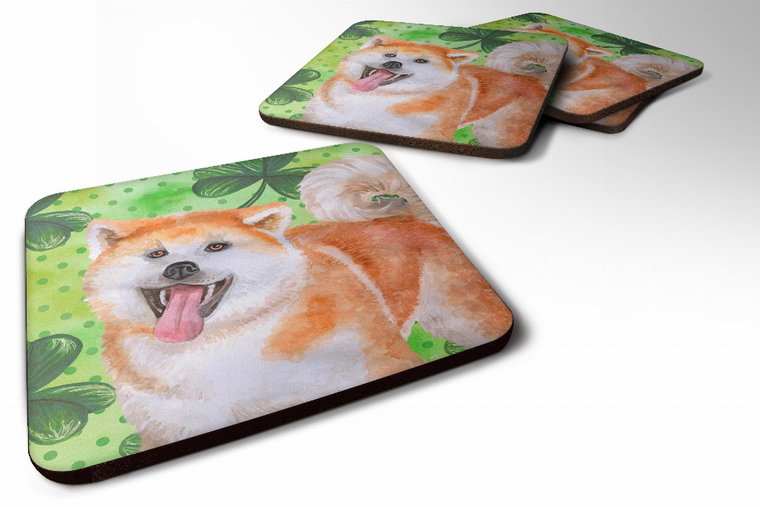 St Patrick's Design with Dog Foam Coaster Set of 4 - 652259213092