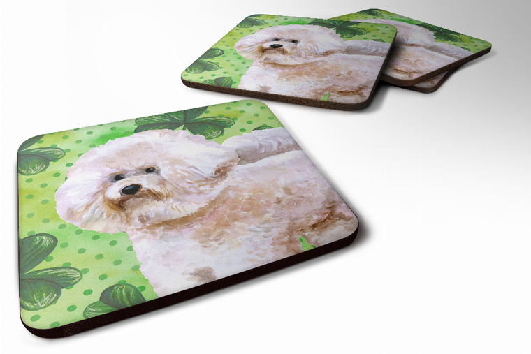 St Patrick's Design with Dog Foam Coaster Set of 4 - 652259213115
