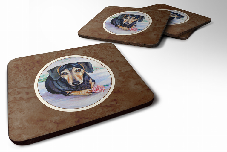 Dog Breed Dachshund Group Foam Coaster - 638508340252