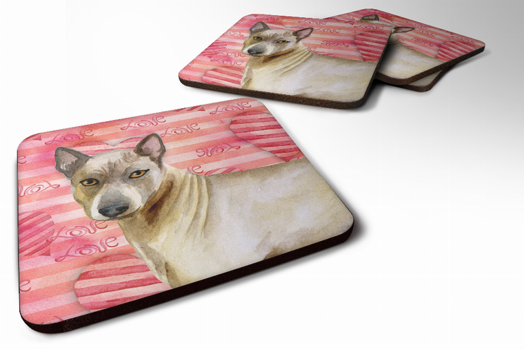 Love Design with Dog Foam Coaster Set of 4 - 652259211999
