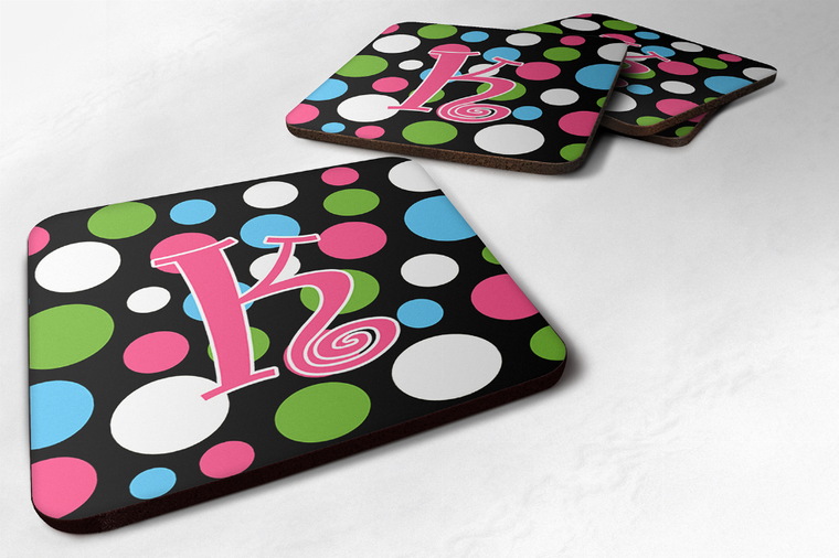 Letter Monogram - Foam Coaster Set of 4 - 705332159845