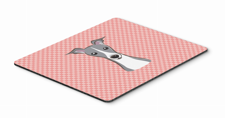 Checkerboard Design with Dog Mouse Pad, Hot Pad or Trivet - 615872913756
