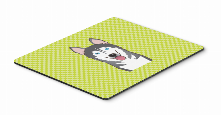 Checkerboard Design with Dog Mouse Pad, Hot Pad or Trivet - 615872914197
