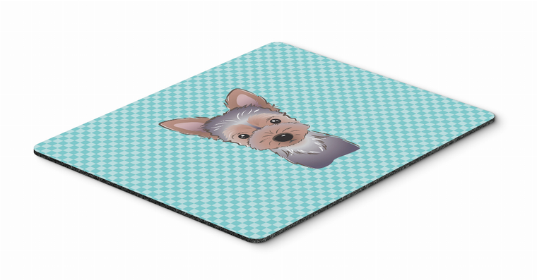 Checkerboard Design with Dog Mouse Pad, Hot Pad or Trivet - 615872913091