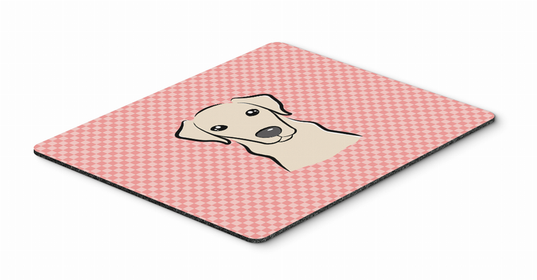 Checkerboard Design with Dog Mouse Pad, Hot Pad or Trivet - 615872913619