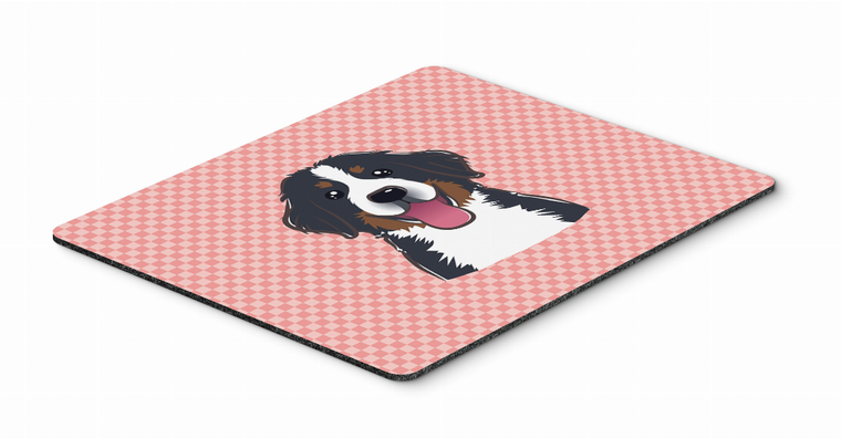 Checkerboard Design with Dog Mouse Pad, Hot Pad or Trivet - 615872913763