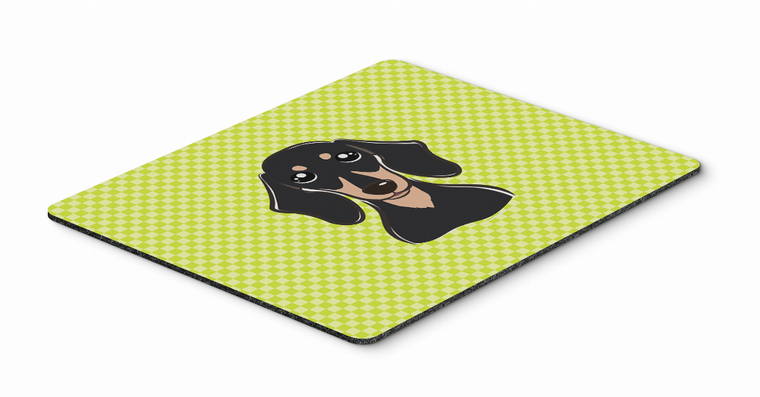 Checkerboard Design with Dog Mouse Pad, Hot Pad or Trivet - 615872914166