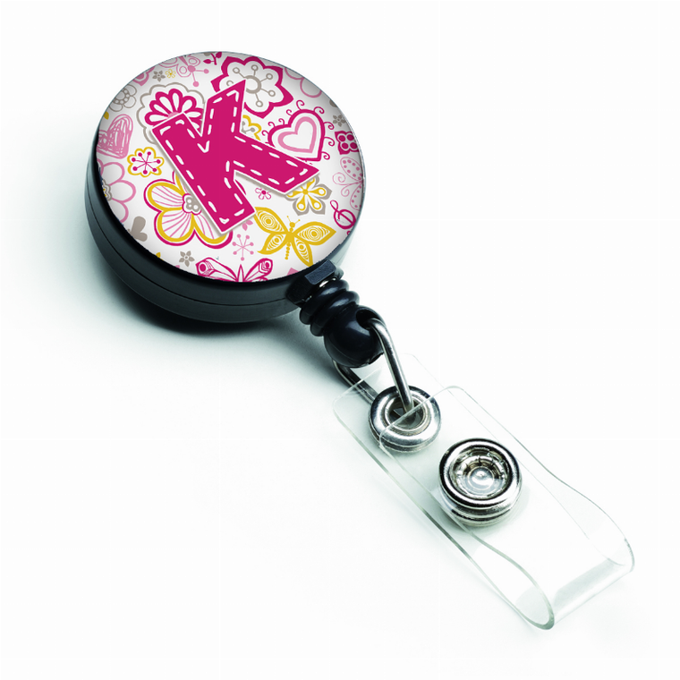 Flowers and Butterflies Retractable Badge Reel - 638508554574