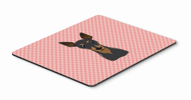 Checkerboard Design with Dog Mouse Pad, Hot Pad or Trivet - 615872913794