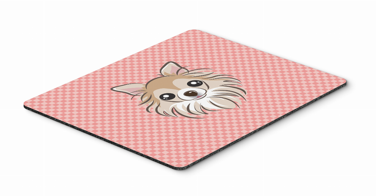 Checkerboard Design with Dog Mouse Pad, Hot Pad or Trivet - 615872913909