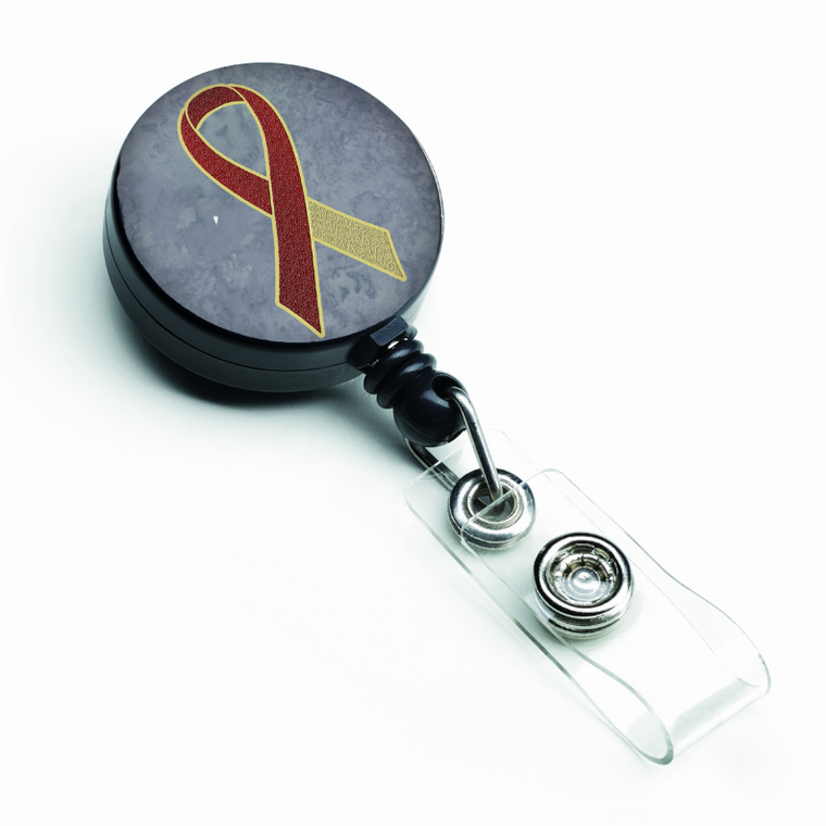 Cancer Awareness Ribbon Retractable Badge Reel - 615872856503
