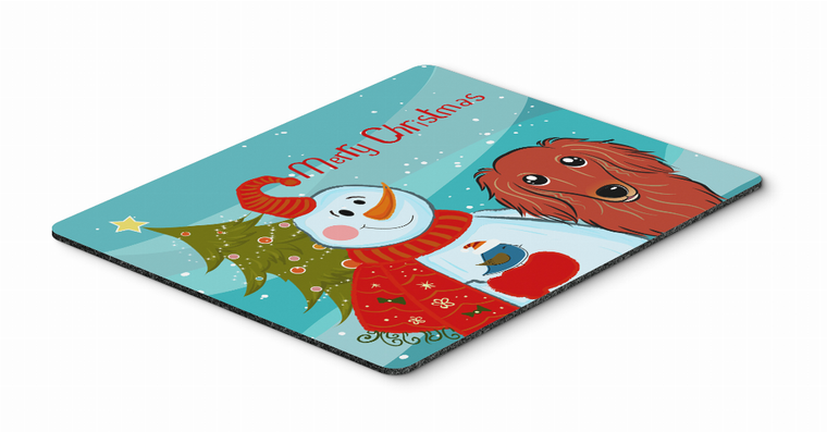 Snowman with Mouse Pad, Hot Pad or Trivet - 638508135391