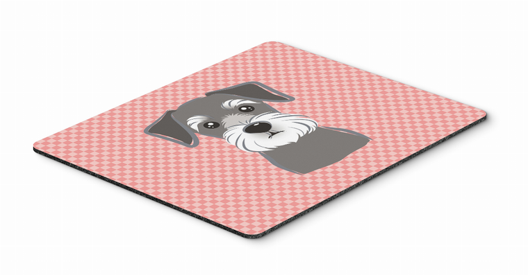 Checkerboard Design with Dog Mouse Pad, Hot Pad or Trivet - 615872913459