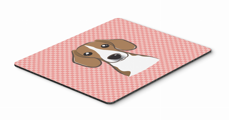 Checkerboard Design with Dog Mouse Pad, Hot Pad or Trivet - 615872913787