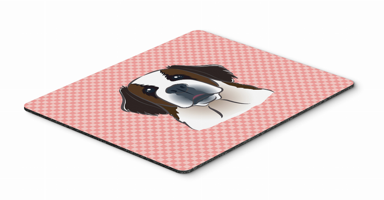 Checkerboard Design with Dog Mouse Pad, Hot Pad or Trivet - 615872913855