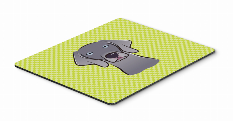 Checkerboard Design with Dog Mouse Pad, Hot Pad or Trivet - 615872914326