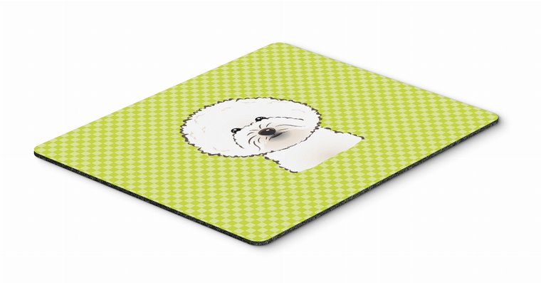 Checkerboard Design with Dog Mouse Pad, Hot Pad or Trivet - 615872914180