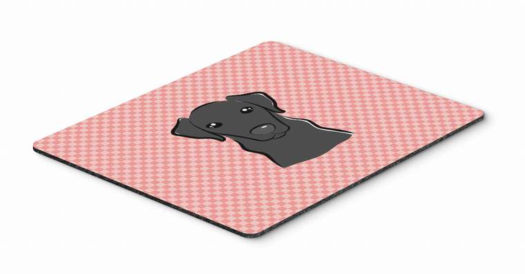 Checkerboard Design with Dog Mouse Pad, Hot Pad or Trivet - 615872913749