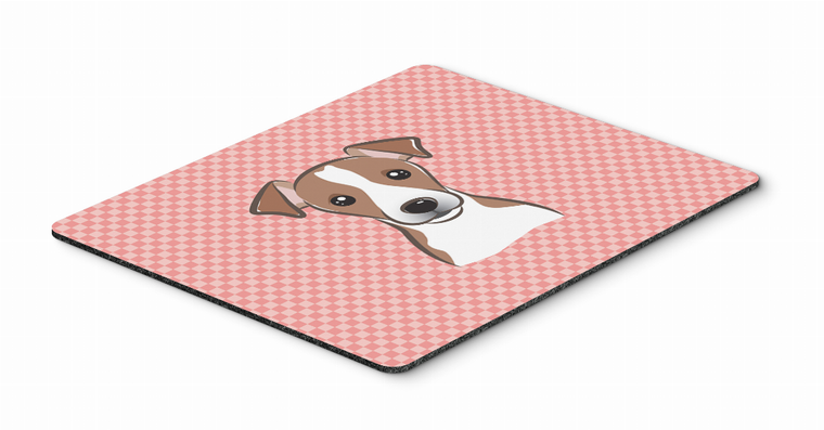 Checkerboard Design with Dog Mouse Pad, Hot Pad or Trivet - 615872913992