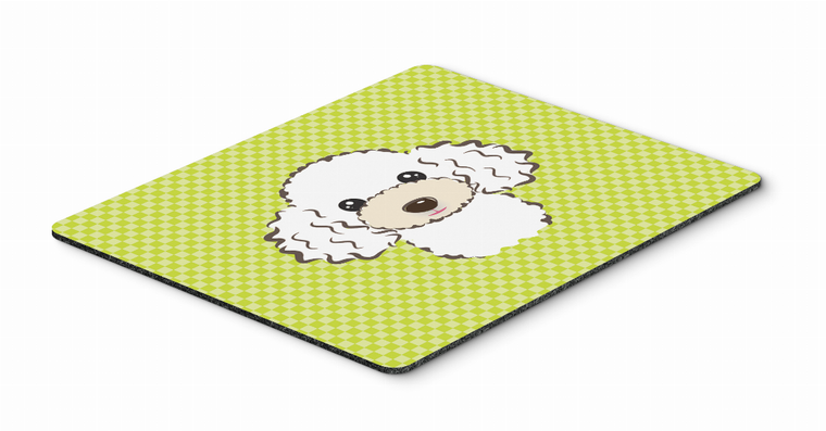 Checkerboard Design with Dog Mouse Pad, Hot Pad or Trivet - 615872914586