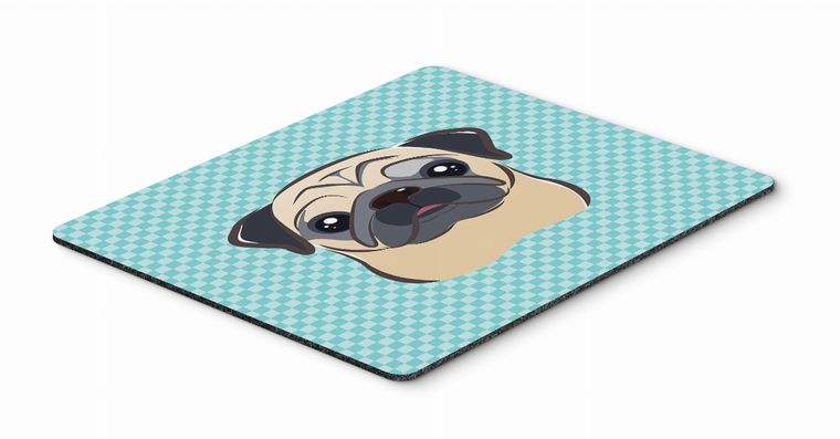 Checkerboard Design with Dog Mouse Pad, Hot Pad or Trivet - 615872913398