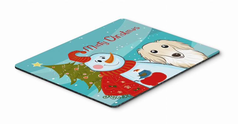 Snowman with Mouse Pad, Hot Pad or Trivet - 638508135377