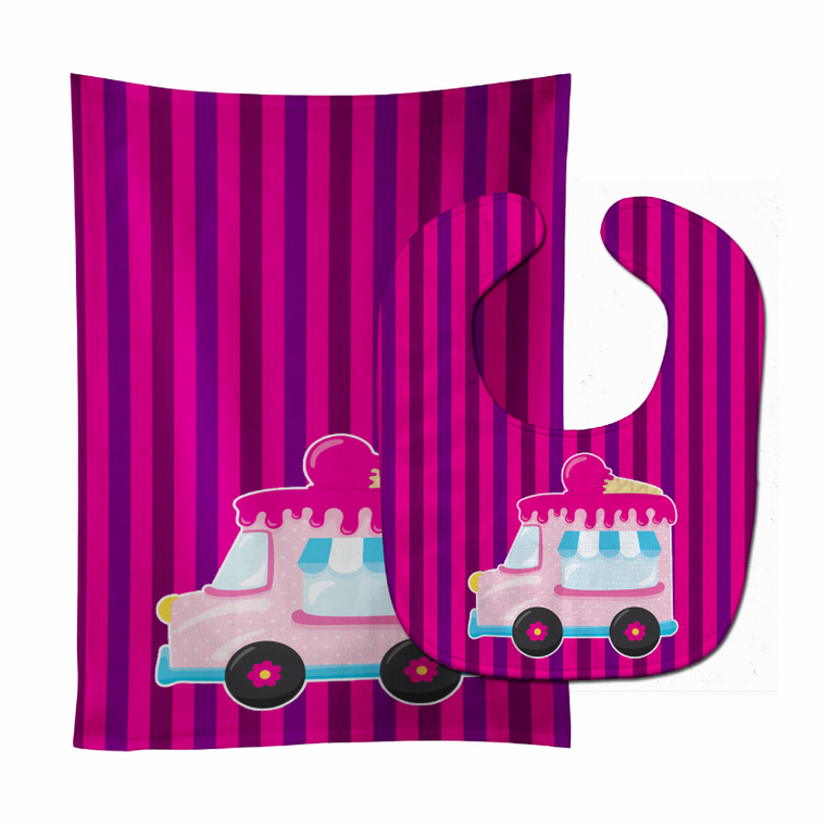 Ice Cream Baby Bib & Burp Cloth - 652259021505