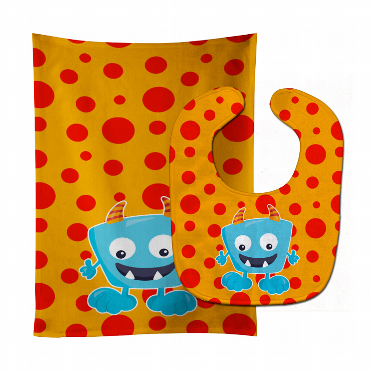 Little Monster Baby Bib & Burp Cloth - 638508801173