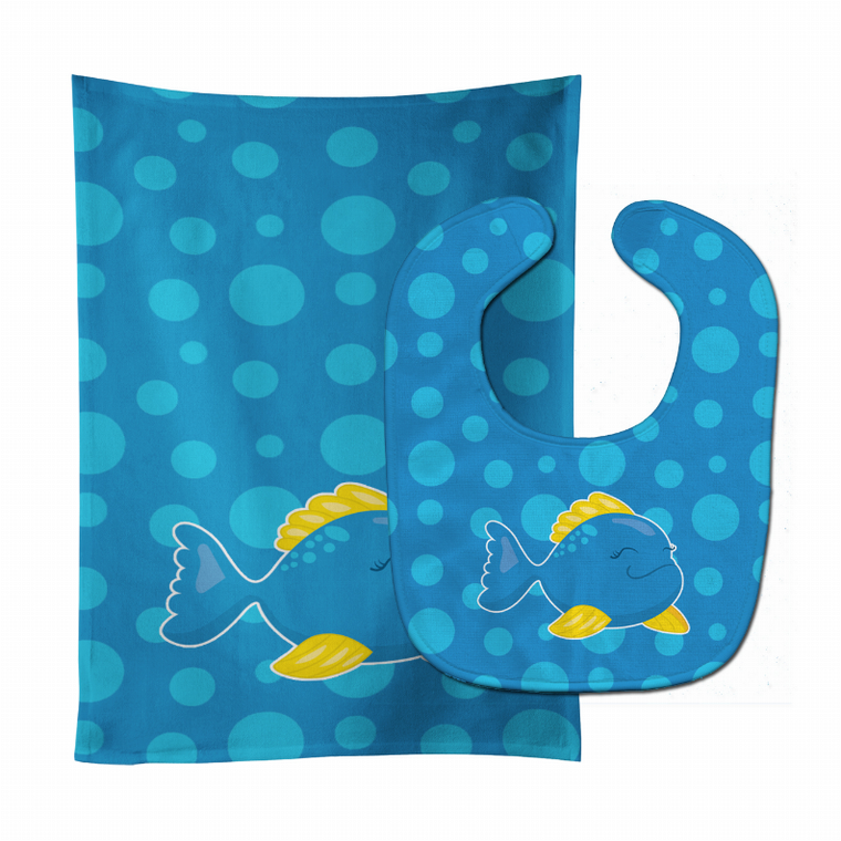 Fish Baby Bib & Burp Cloth - 652259020652